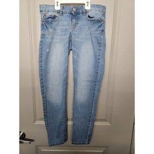 Aeropostale Women’s Size 6 Short Blue Denim Jeans Jeggings Skinny Stretch Medium
